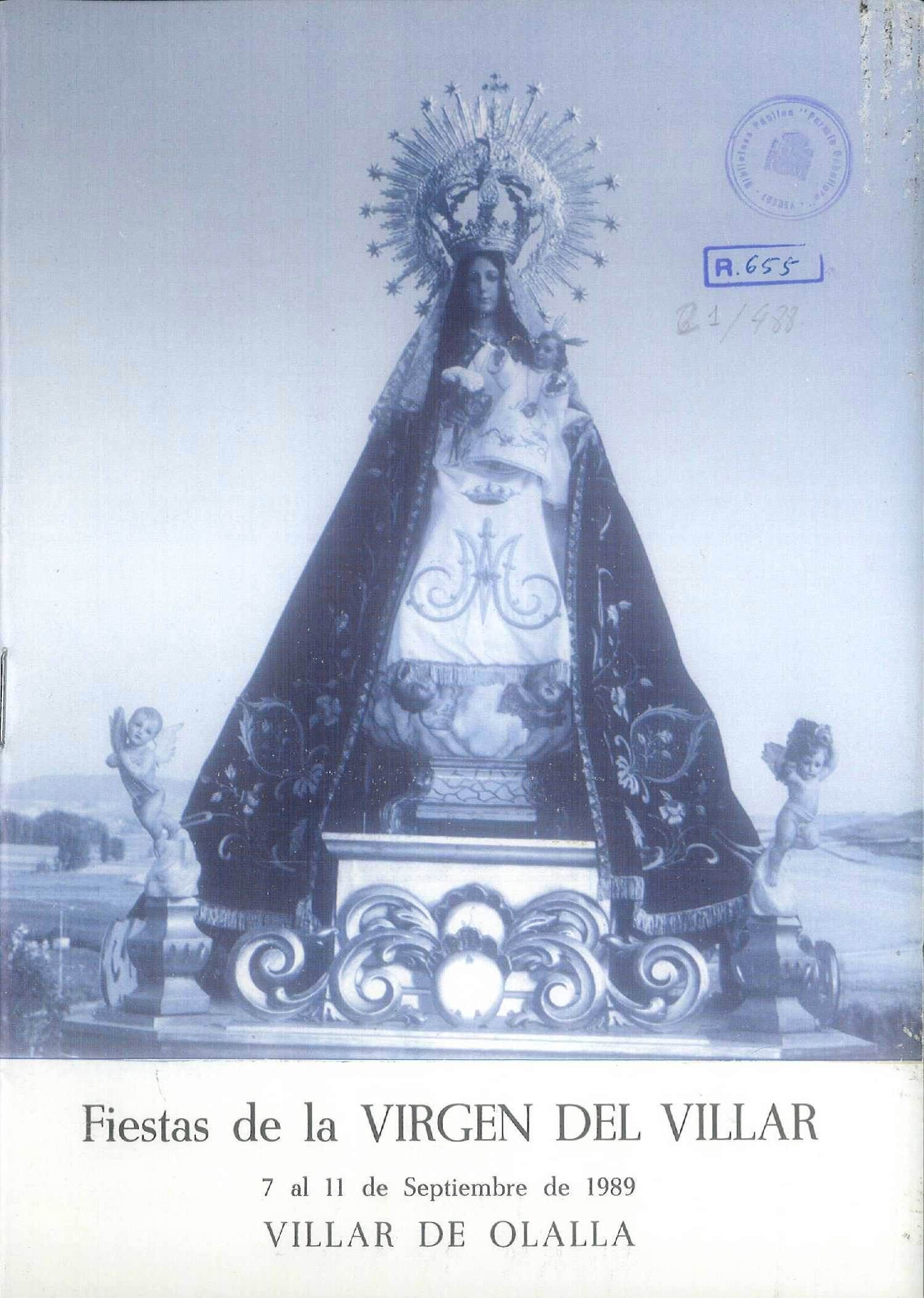 Fiestas patronales en honor a Nuestra Señora del Villar 1989 Villar de Olalla